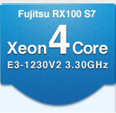 Fujitsu RX100 S7 Xeon4Core E3-1230V2 3.30GHz