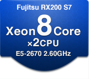 Fujitsu RX200 S7 Xeon8Core x2CPU E5-2670 2.60GHz