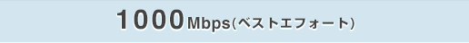 1000Mbps（ベストエフォート）