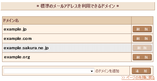 メールアドレスの作成