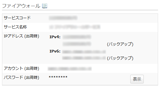コントロールパネル