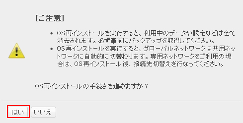 コントロールパネル