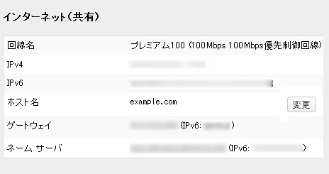 コントロールパネル