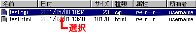FFFTP t@C̑I(zXgt@CXg)