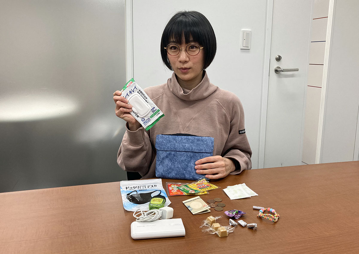 時東ぁみの防災ポーチ