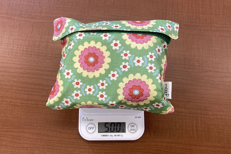 （重さは500gに収まりました）