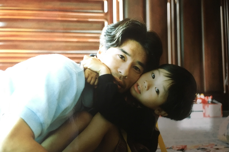 福島さんとお父様の写真