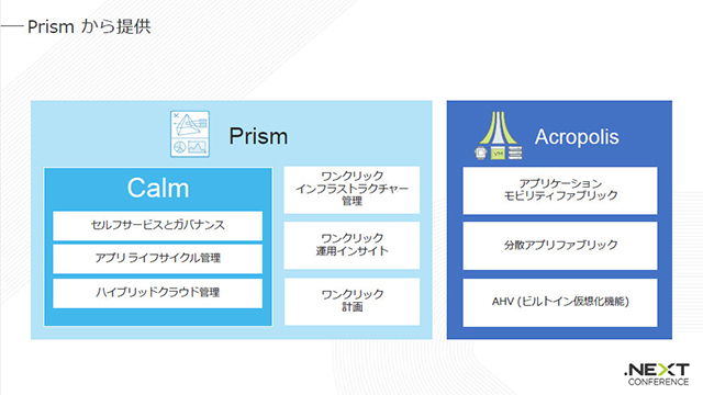 Nutanix Calmの大きな3つの機能