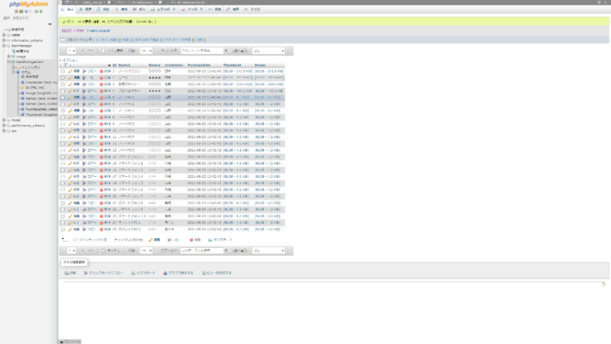 更新されたMySQLデータ